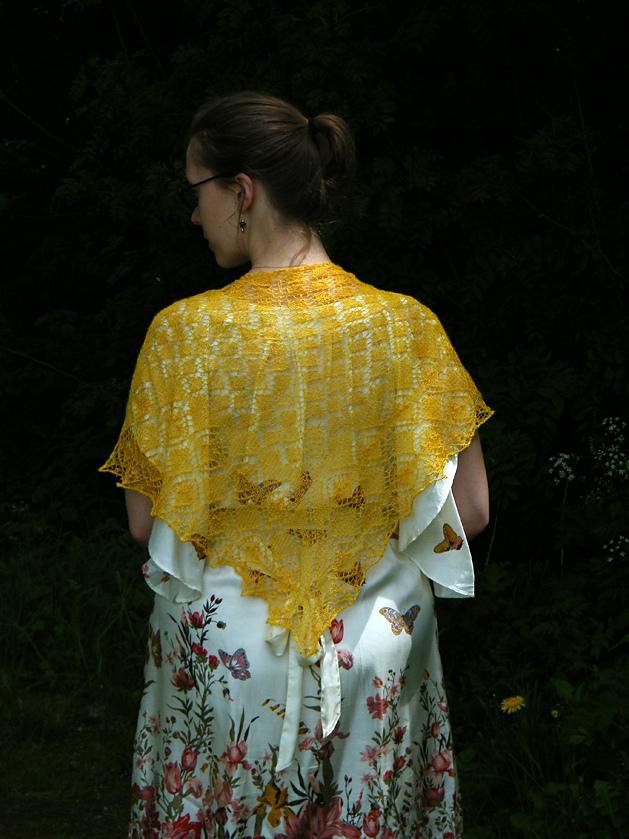 Sun bird shawl
