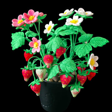 Crochet Strawberry plant
