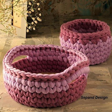 Tshirt yarn basket- 95 - 2 baskets Promotion