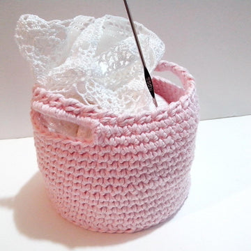 Pink mini basket