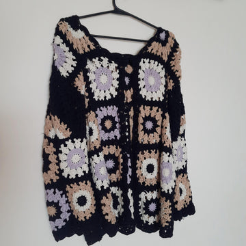 Granny Square Crochet Cozy Cardigan