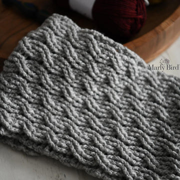 Rylan Crochet Cable Cowl & Scarf
