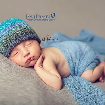 Easy Flower Beanie Crochet Hat Pattern PDF 202