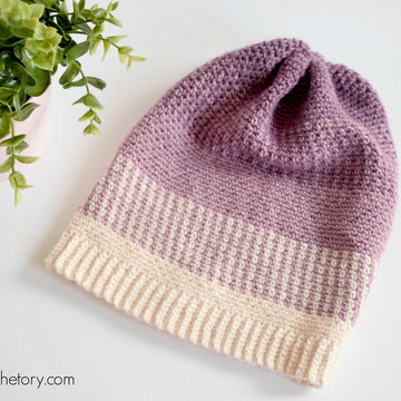 Ombre Moss Stitch Beanie