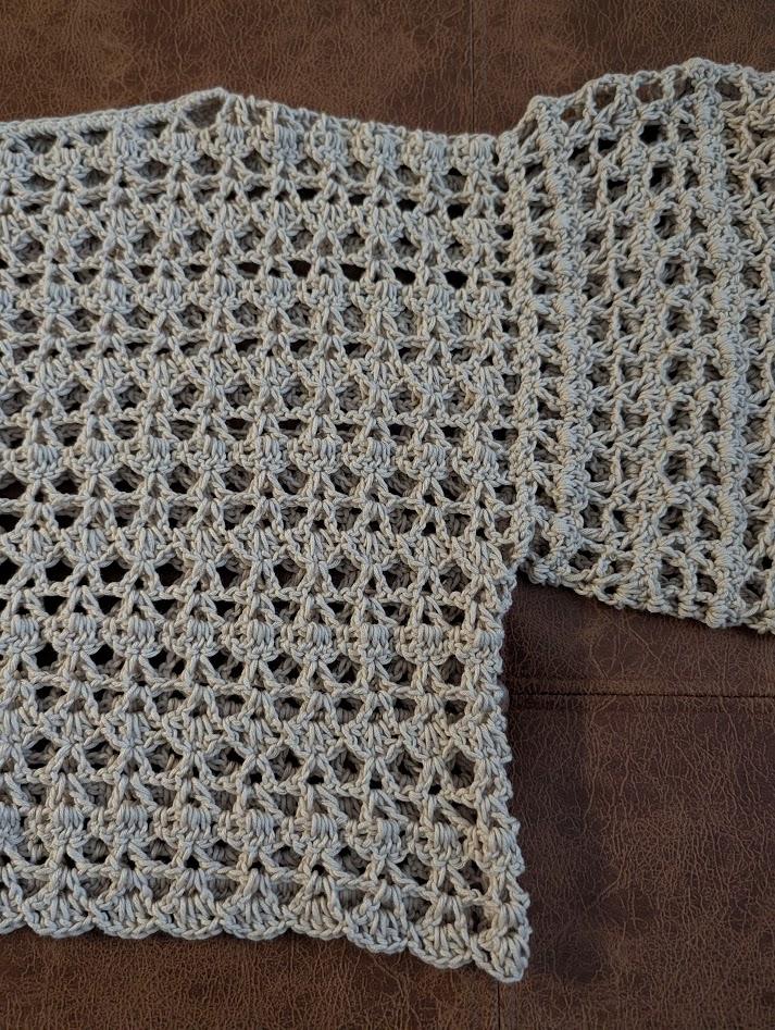 Seafoam Serenity Crochet Pullover Top
