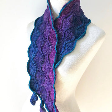Elegant Leaves Accent Scarf