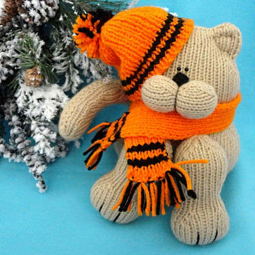 Cat Baby Kids Toys Pattern Knitting Children Toy