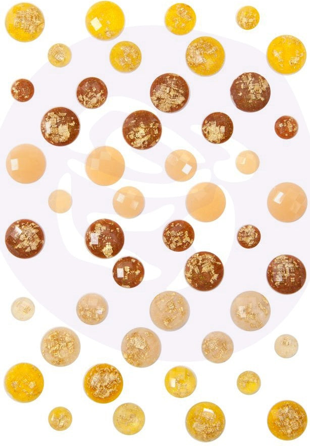 Prima Marketing Autumn Sunset Say It In Crystals - Assorted Dots 48/Pkg