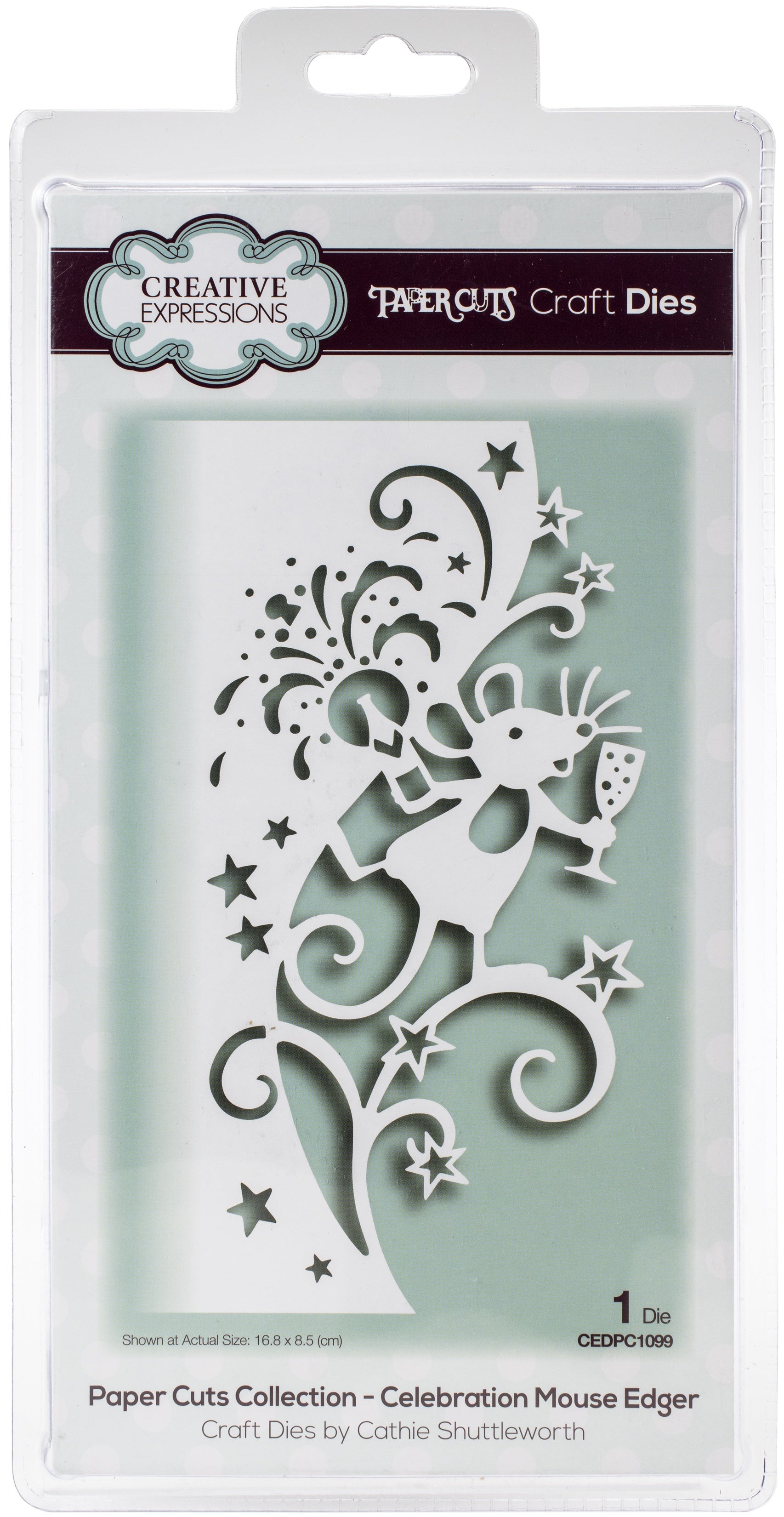 Creative Expressions Paper Cuts Edger Craft Dies - Celebration Mouse