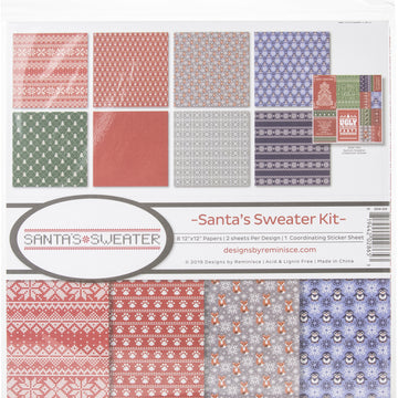 Reminisce Collection Kit 12"X12" - Santa's Sweater