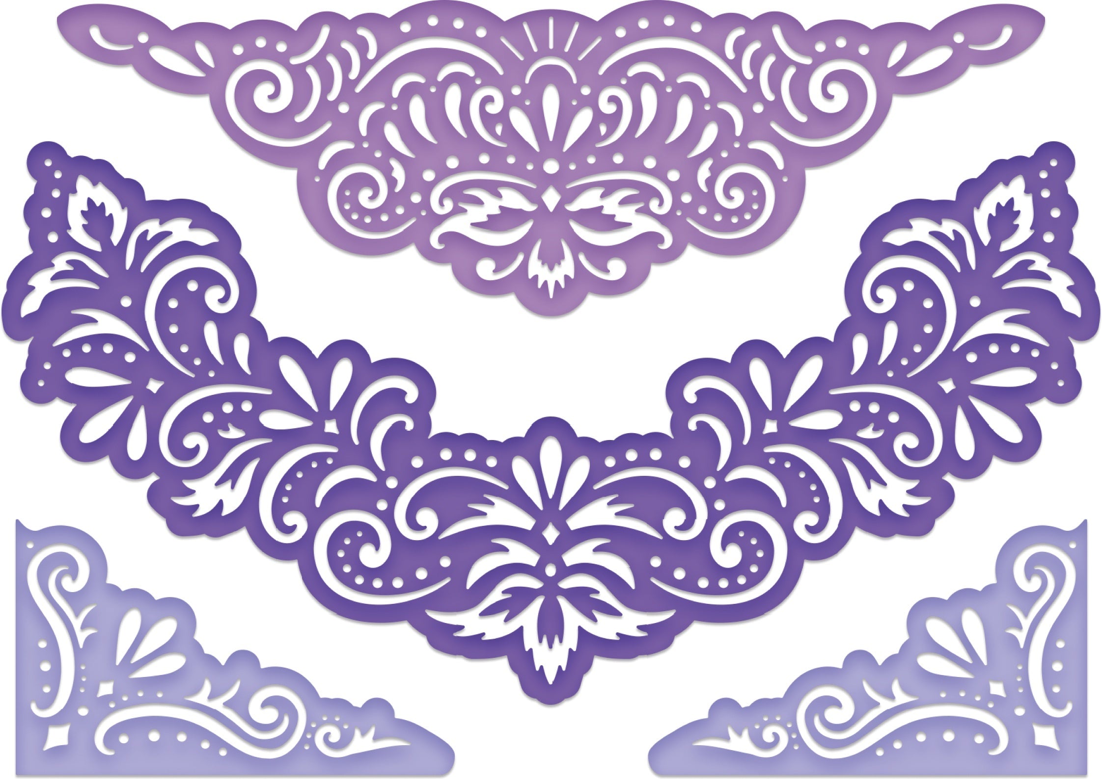 Heartfelt Creations Cut & Emboss Dies - Elegant Pocket Accents