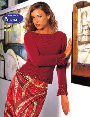 Ofelia Pullover in Adriafil Globe Uni - Downloadable PDF