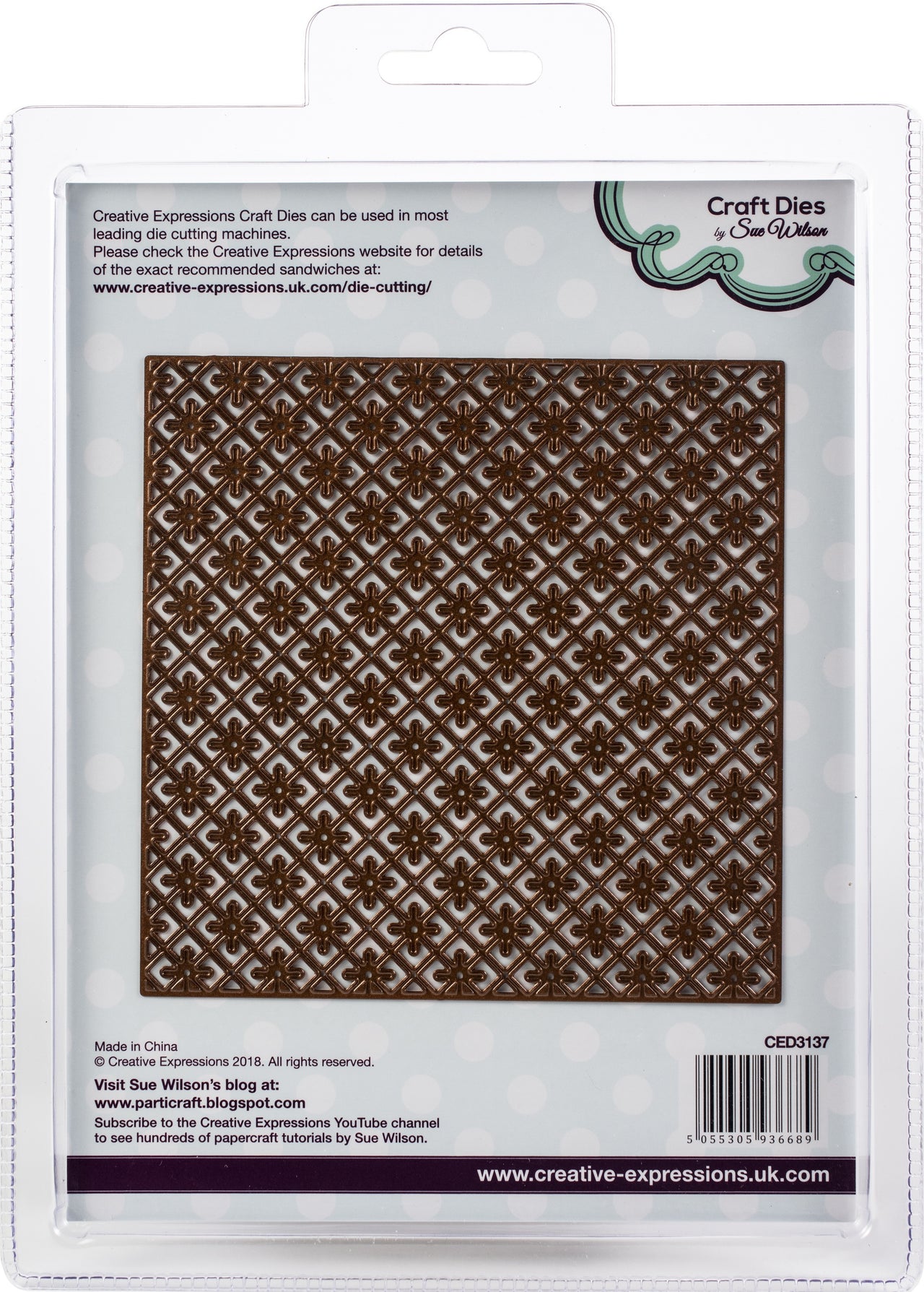 Creative Expressions Festive Craft Dies By Sue Wilson - Netted Star Background