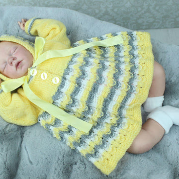Knitting Pattern For Baby Jacket & Hat #442