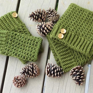 Brooklyn Fingerless Mittens Crochet Pattern
