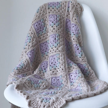 Mitered Granny Square Baby Blanket
