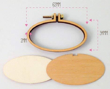 Dandelyne 6.2cm x 3.4cm Miniature Embroidery Hoop Pack