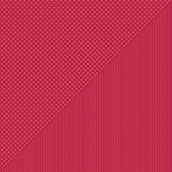 Authentique Paper Spectrum Dots/Stripes Double-Sided Cardstock 12"X12" - Red Licorice