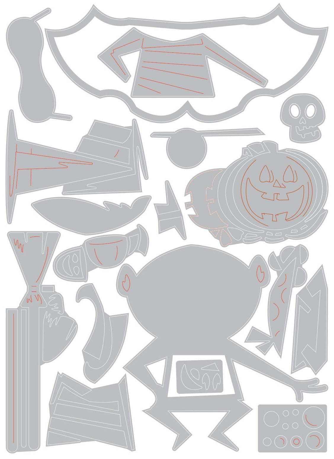 Sizzix Thinlits Dies By Tim Holtz 18/Pkg - Trick Or Treater