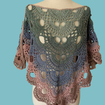 Whispering Meadow Crochet Poncho