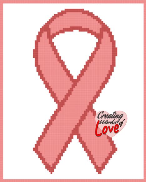 Support Ribbon C2C Stitch Graph