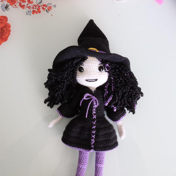 Dark Witch Halloween Doll