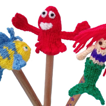 Mermaid finger puppets pattern
