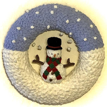 Christmas Decoration Snowman Wreath