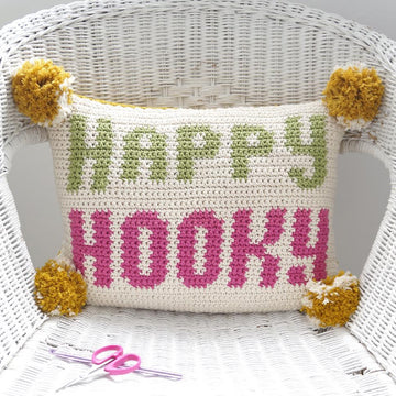 Happy Hooky Cushion
