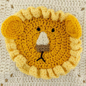 Lions and Tigers and Bears Blanket in Red Heart Super Saver Economy Solids - LW4684 - Downloadable PDF