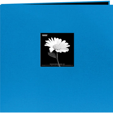Pioneer Book Cloth Cover Post Bound Album 8"X8" - Sky Blue