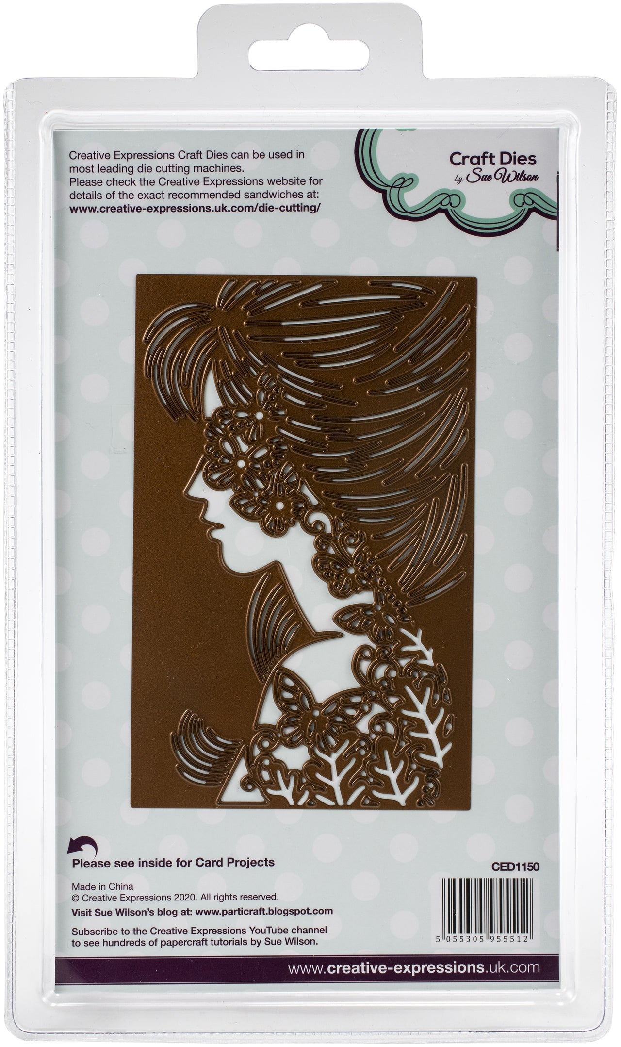 Creative Expressions Craft Dies By Sue Wilson - Perfect Portraits- Papillon Silhouette