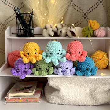 Small no sew plush octopus