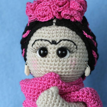 Friducha in Tehuana Dress Amigurumi Doll