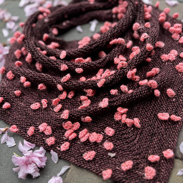 Falling Blossoms Cowl (knit)