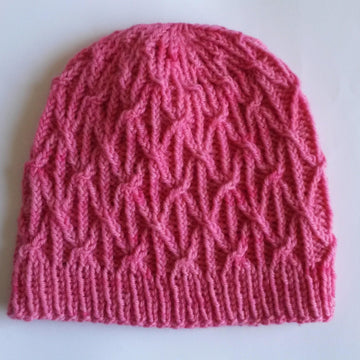 Aran Lattice Beanie