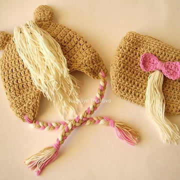 Horse Baby Hat and Diaper Cover