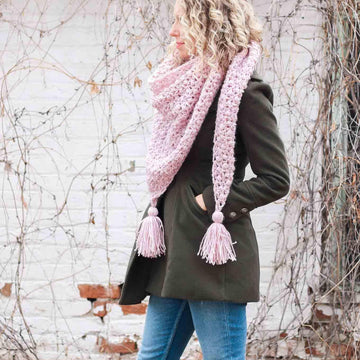 At First Blush Triangle Scarf