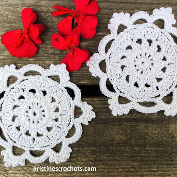 Snow White Coaster Written Pattern