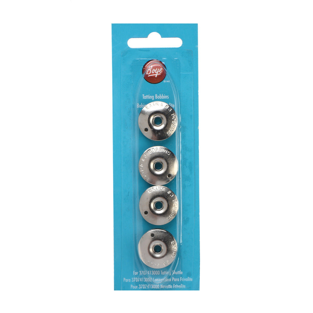 Boye Metal Tatting Shuttle Refill Bobbins (4 Pack)