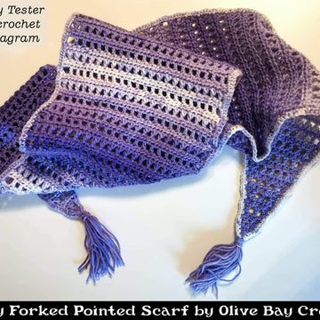 Finely Forked Pointed Scarf