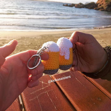 Beer mug keychain