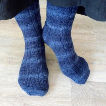Faux Cable Socks