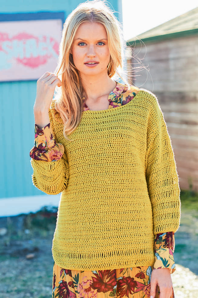 Crochet Jacket and Sweater in Stylecraft Linen Drape - 9632 - Downloadable PDF