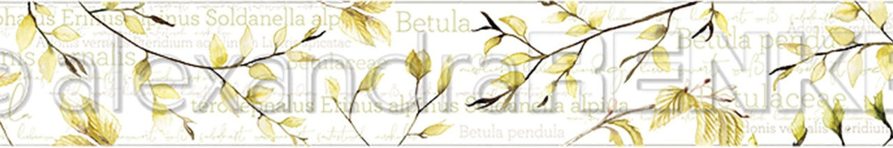 Alexandra Renke Washi Tape 30mmX10m - Birch Leaves, Spring