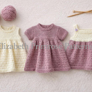 Dewdrop Dresses Knitting Pattern P122 | Dolls Clothes | Elizabeth Primrose Patterns