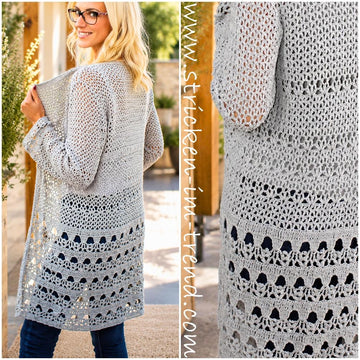 Crochet Pattern Summer Vest CasualFlowers #1 | Lace Crochet Cardigan | Sleeveless Vest PDF