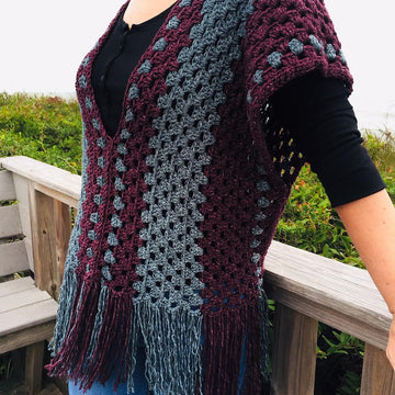 Misty Morning Poncho Top