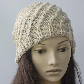 Knit Spiral Hat