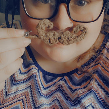 Mustachio keychain/multipurpose clip
